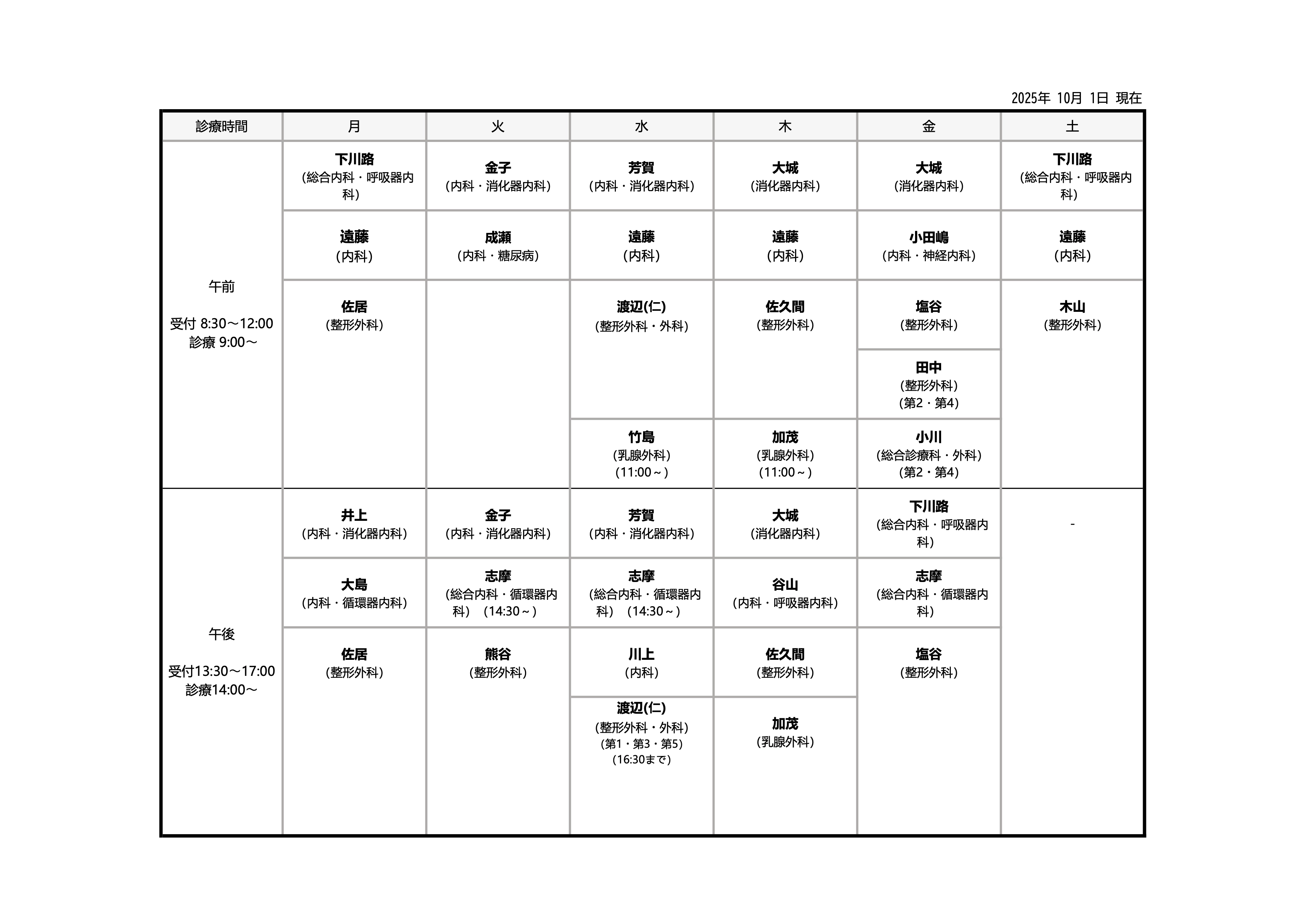 OutpatientSchedule
